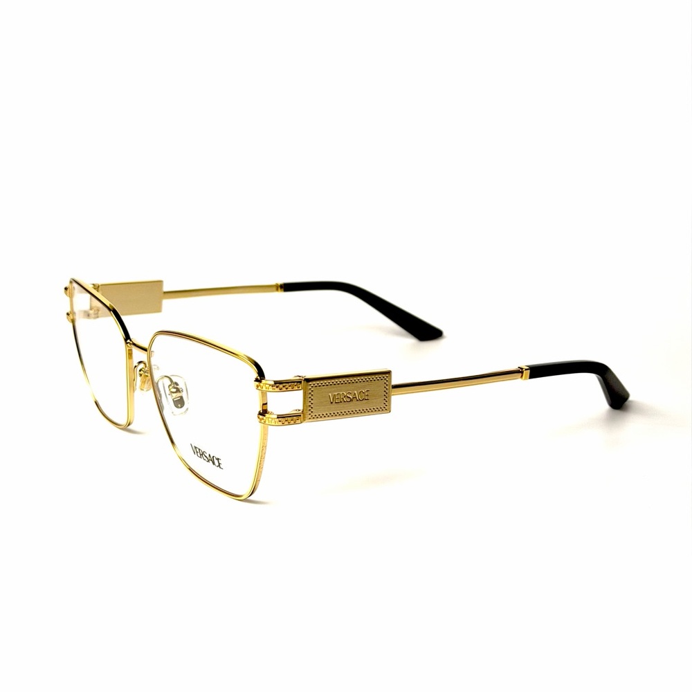 Versace Mod 1301 1002 Gold New Eyeglasses Authentic - Picture 2 of 7